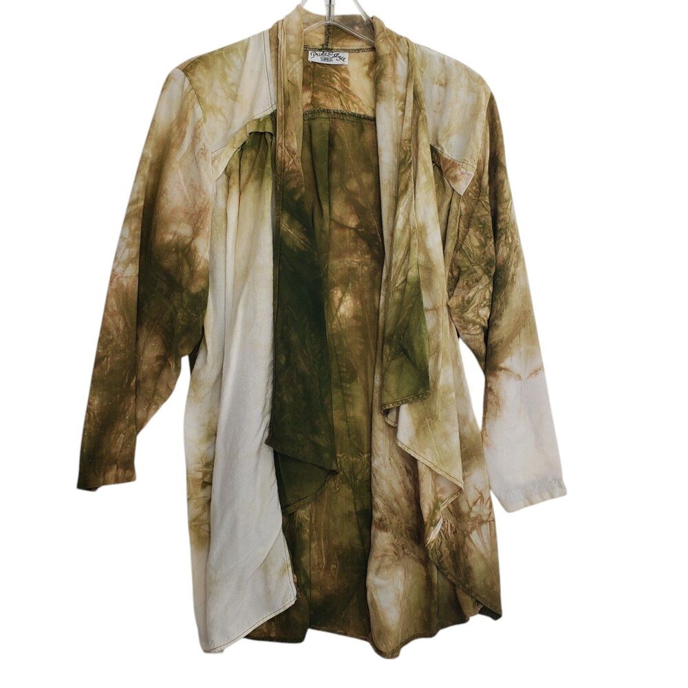 Pride & Joys Women's Tie Dye Open Top, Lightweight Cardigan Style, Approx. Large